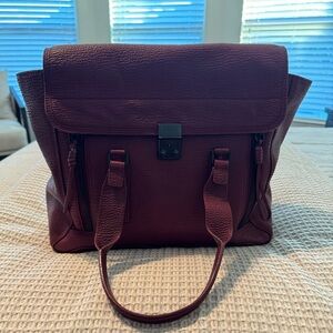 Phillip Lim 3.1 Burgundy Leather Bag